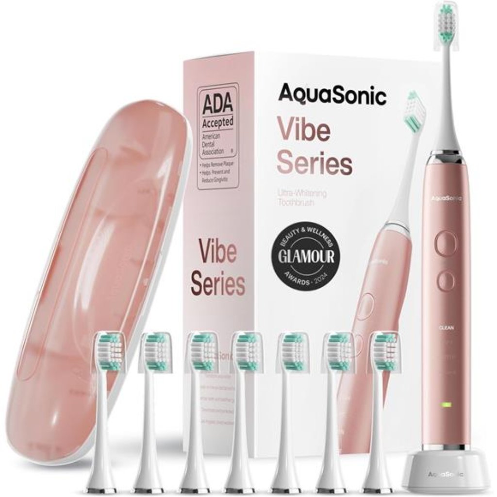 Aquasonic Vibe Series Ultra-Whitening Toothbrush Ada Accepted Electric